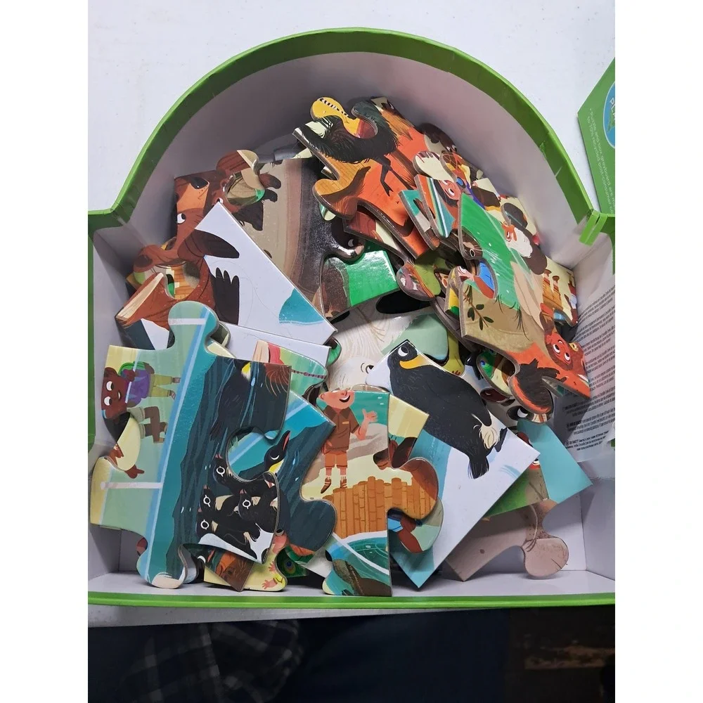Crocodile Creek Day at the Zoo 48 Piece Floor Puzzle Kids Ages 4+ Animals 18x24
